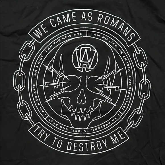 We Came As Romans Black Graphic Tee, 100% Cotton, Size Large, NWOT - Picture 5 of 9